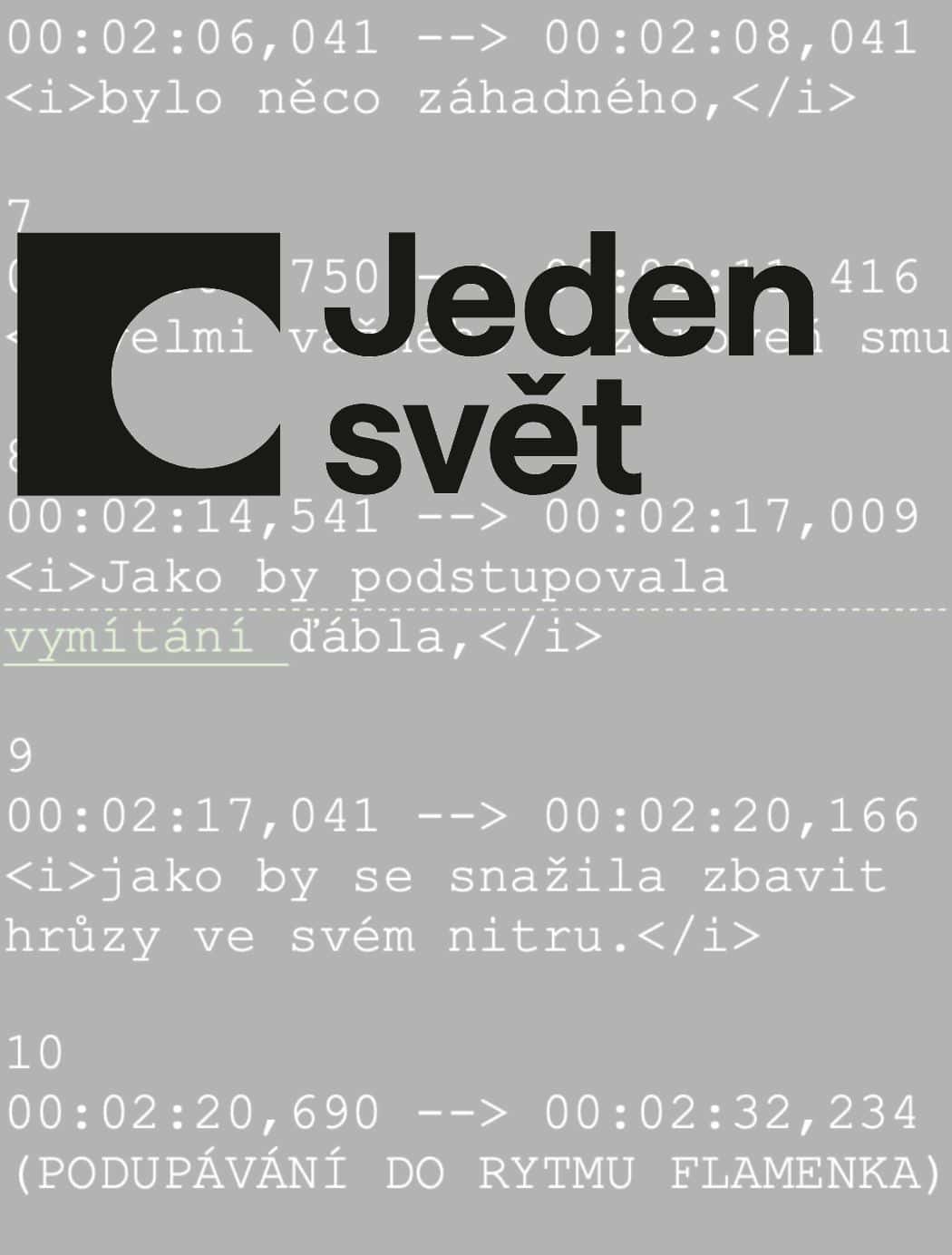 Logo festivalu Jeden svět